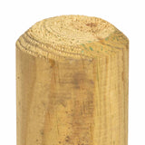 vidaXL Fence Posts 5 st Groen 120 cm Massief grenenhout