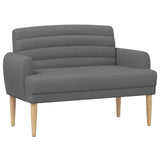 vidaXL Lovingseat met knoopge tuft Lichtgrijs 116 x 67 x 80 cm Stof