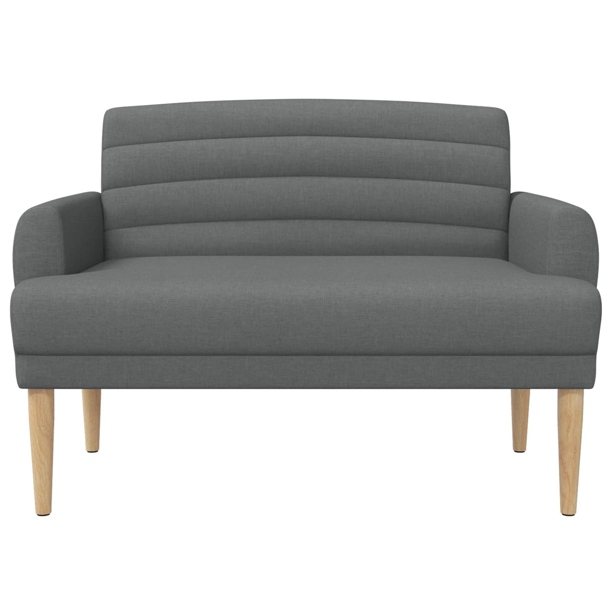 vidaXL Lovingseat met knoopge tuft Lichtgrijs 116 x 67 x 80 cm Stof