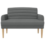 vidaXL Lovingseat met knoopge tuft Lichtgrijs 116 x 67 x 80 cm Stof