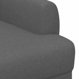 vidaXL Lovingseat met knoopge tuft Lichtgrijs 116 x 67 x 80 cm Stof