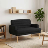 vidaXL Lovingseat met knoopge tuft Lichtgrijs 116 x 67 x 80 cm Stof