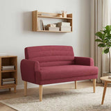 vidaXL Lovingseat met knoopge tuft Lichtgrijs 116 x 67 x 80 cm Stof