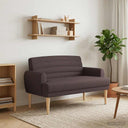 vidaXL Lovingseat met knoopge tuft Lichtgrijs 116 x 67 x 80 cm Stof