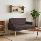 vidaXL Lovingseat met knoopge tuft Lichtgrijs 116 x 67 x 80 cm Stof