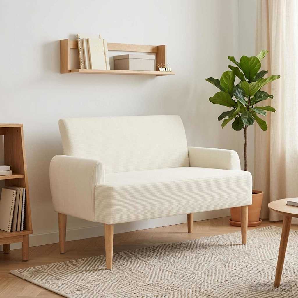 vidaXL Lovingseat met knoopge tuft Lichtgrijs 116 x 67 x 81 cm