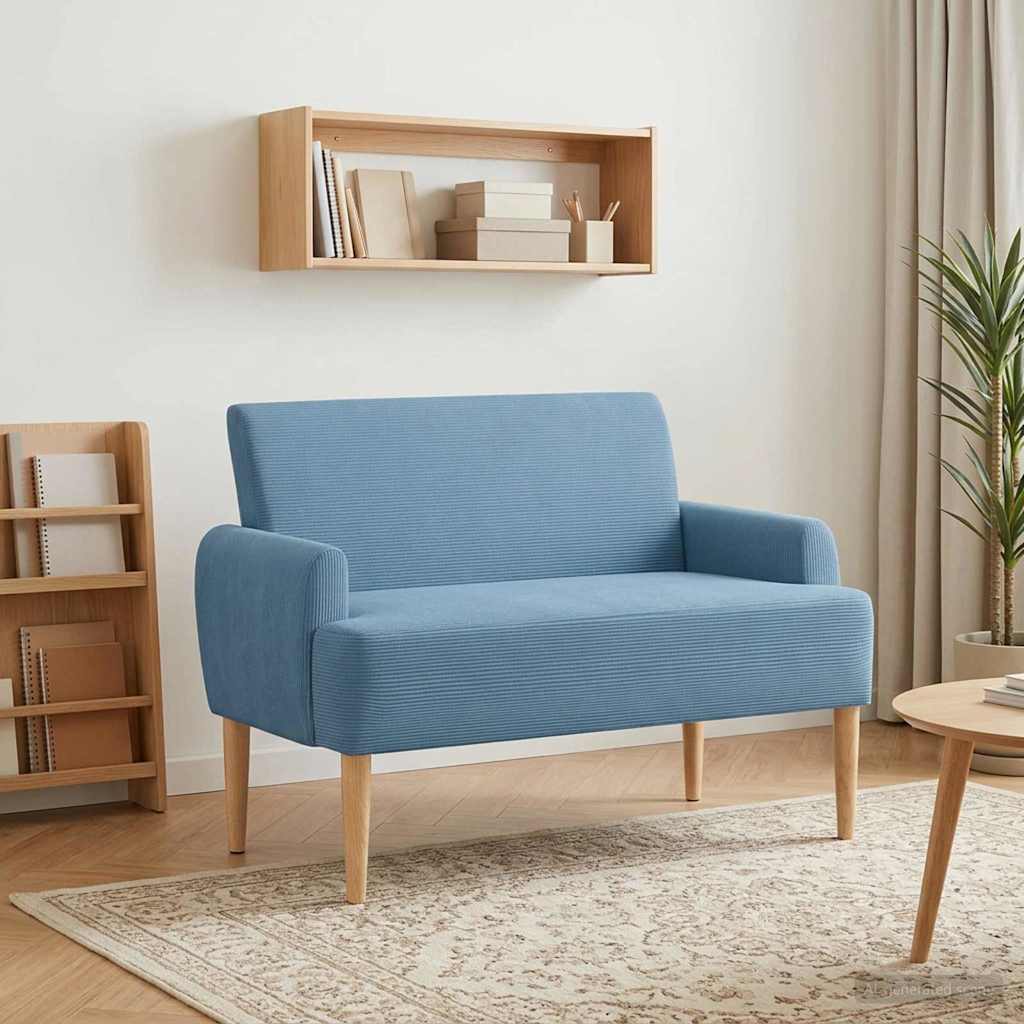 vidaXL Lovingseat met knoopge tuft Lichtgrijs 116 x 67 x 81 cm