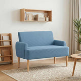 vidaXL Lovingseat met knoopge tuft Lichtgrijs 116 x 67 x 81 cm