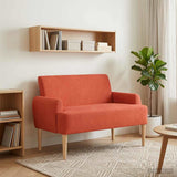 vidaXL Lovingseat met knoopge tuft Lichtgrijs 116 x 67 x 81 cm