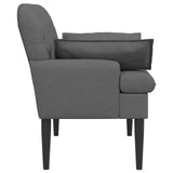 vidaXL Lovingseat met knoopge tuft Lichtgrijs 111 x 68 x 80 cm Stof