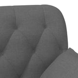 vidaXL Lovingseat met knoopge tuft Lichtgrijs 111 x 68 x 80 cm Stof