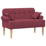 vidaXL Lovingseat met knoopge tuft Zwart 120 x 65 x 79 cm Stof