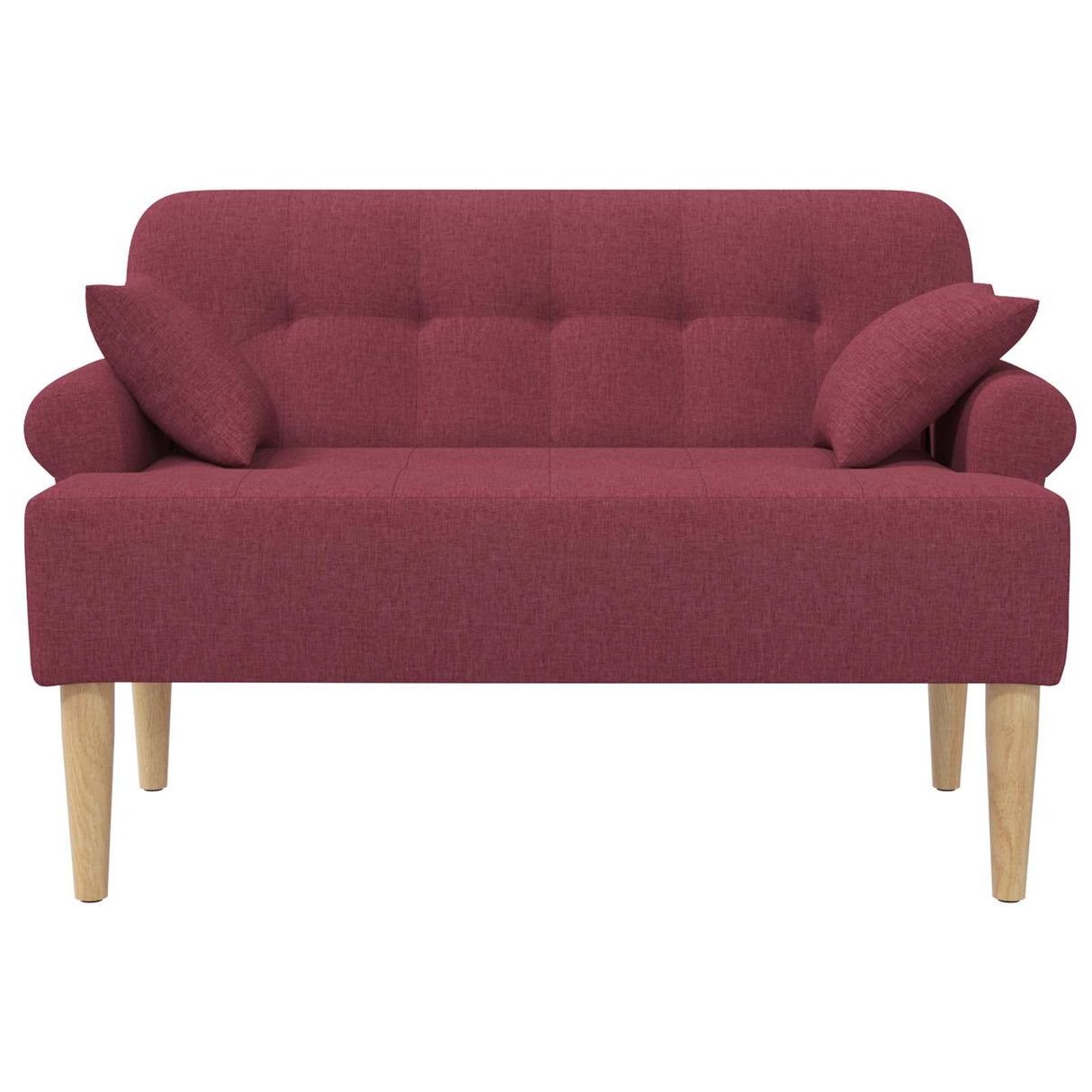 vidaXL Lovingseat met knoopge tuft Zwart 120 x 65 x 79 cm Stof