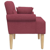 vidaXL Lovingseat met knoopge tuft Zwart 120 x 65 x 79 cm Stof