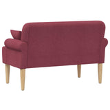 vidaXL Lovingseat met knoopge tuft Zwart 120 x 65 x 79 cm Stof