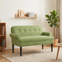 vidaXL Lovingseat met knoopge tuft Lichtgrijs 120 x 66 x 78 cm fluweel