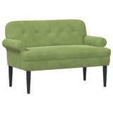 vidaXL Lovingseat met knoopge tuft Lichtgrijs 120 x 66 x 78 cm fluweel