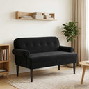 vidaXL Lovingseat met knoopge tuft Lichtgrijs 120 x 66 x 78 cm fluweel