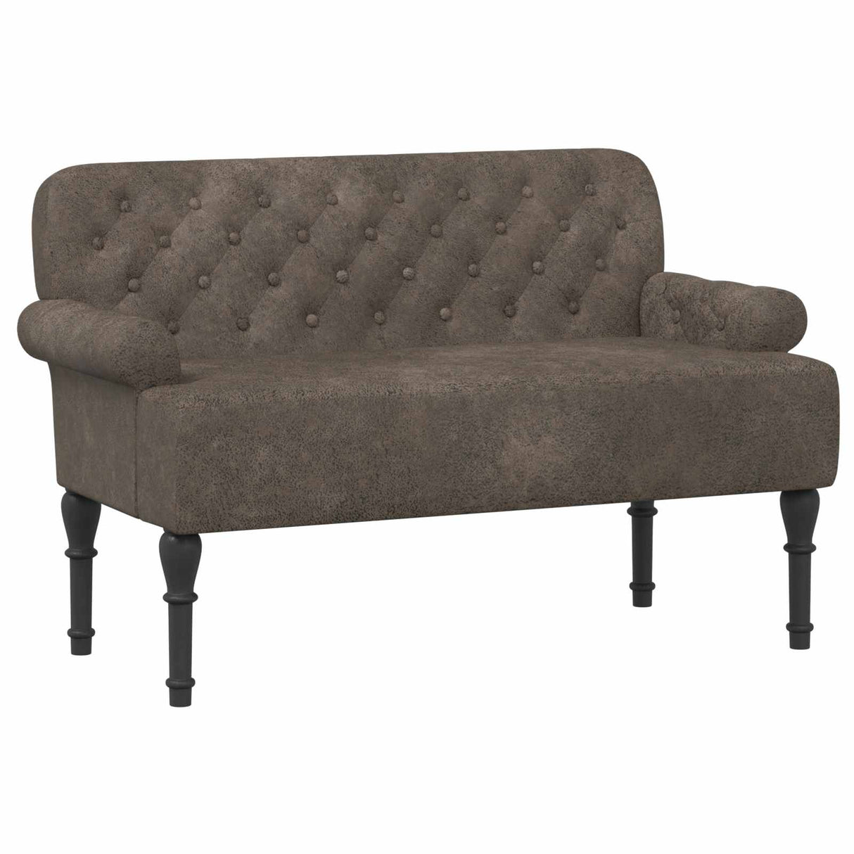 vidaXL Lovingseat met knoopge tuft Bruin 120 x 65 x 78 cm