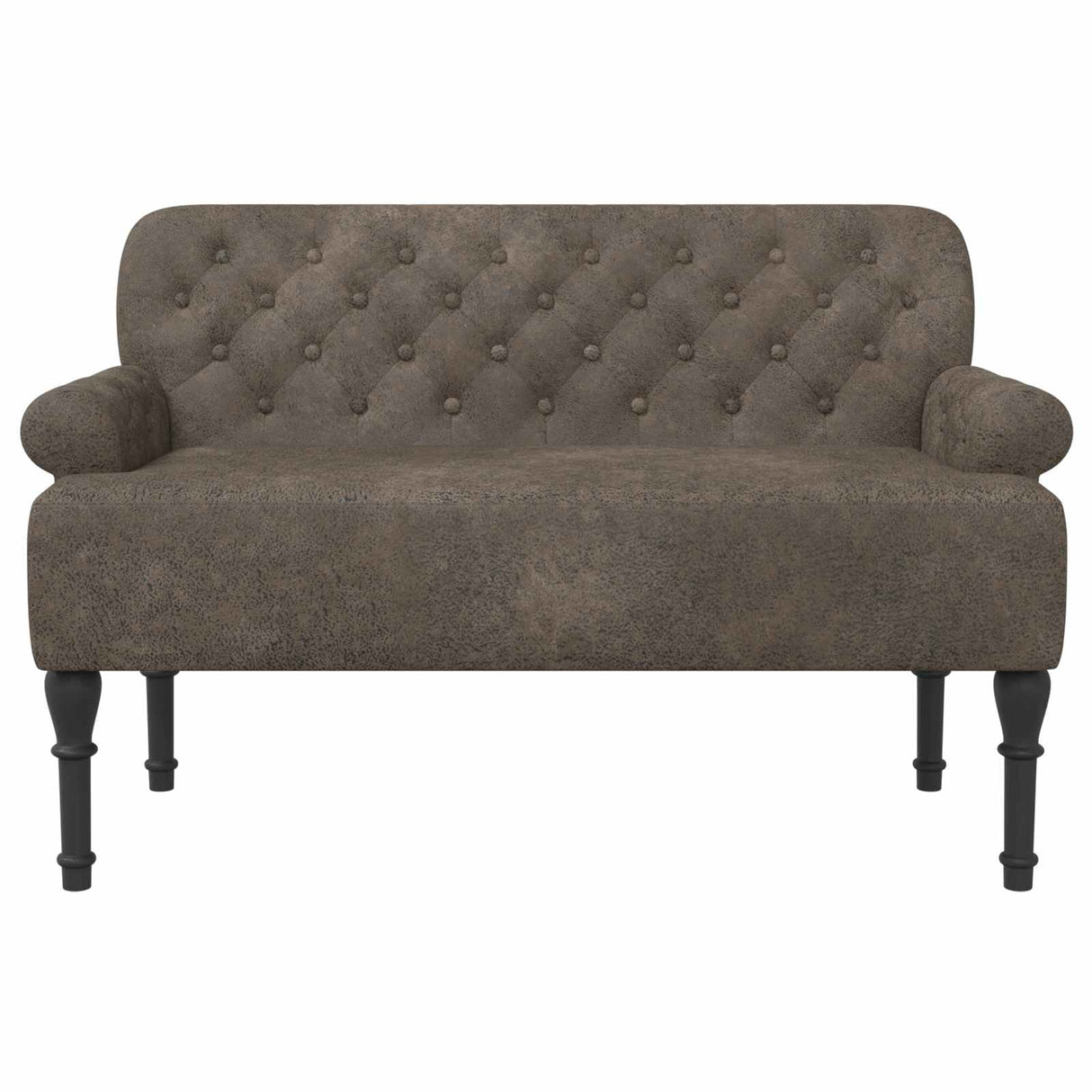 vidaXL Lovingseat met knoopge tuft Bruin 120 x 65 x 78 cm