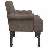 vidaXL Lovingseat met knoopge tuft Bruin 120 x 65 x 78 cm