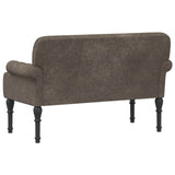 vidaXL Lovingseat met knoopge tuft Bruin 120 x 65 x 78 cm