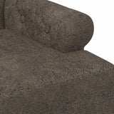 vidaXL Lovingseat met knoopge tuft Bruin 120 x 65 x 78 cm