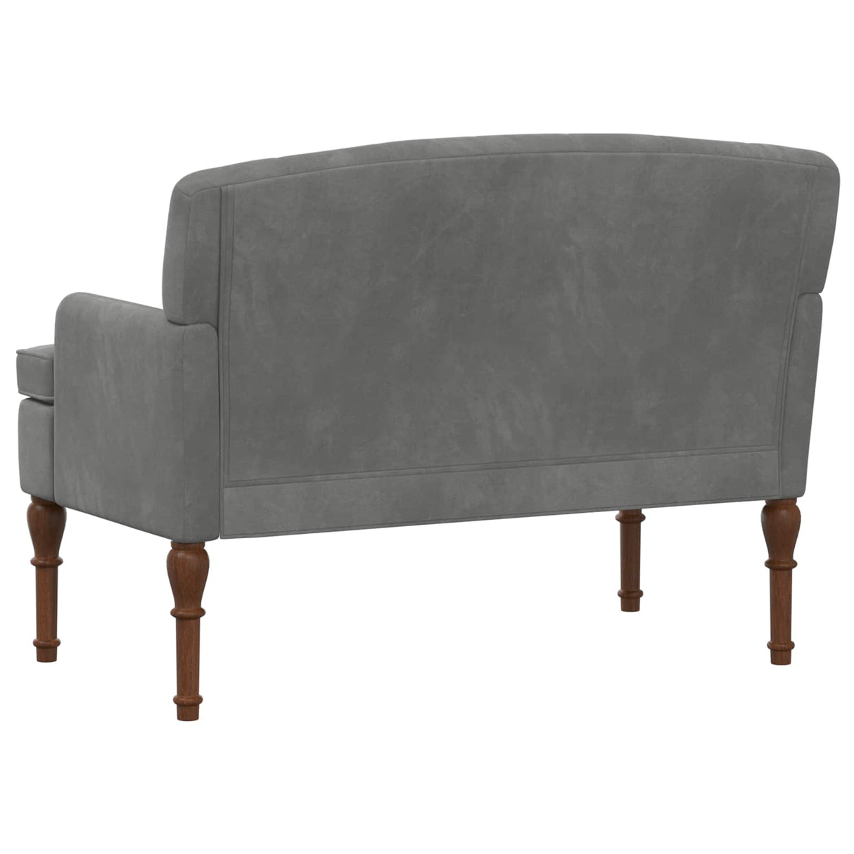 vidaXL Loveseat with Tufted Buttons Light Grey 111 x 65 x 79 cm Velvet