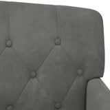vidaXL Loveseat with Tufted Buttons Light Grey 111 x 65 x 79 cm Velvet