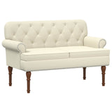 vidaXL Lovingseat met knoopge tuft Zwart 120 x 65 x 77 cm Kunstleer