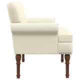 vidaXL Lovingseat met knoopge tuft Zwart 120 x 65 x 77 cm Kunstleer