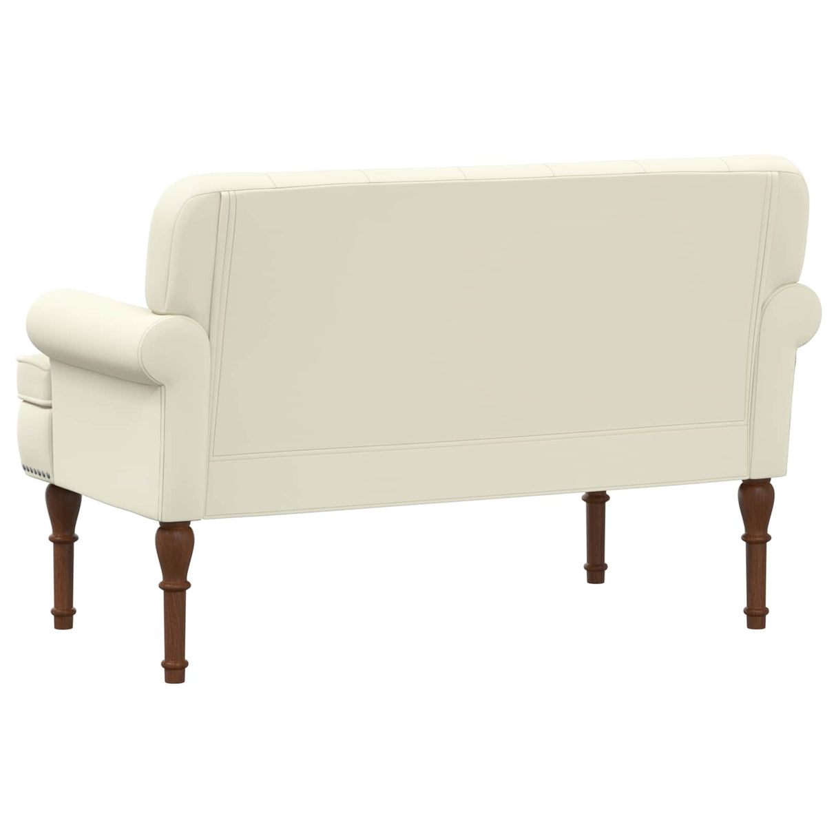 vidaXL Lovingseat met knoopge tuft Zwart 120 x 65 x 77 cm Kunstleer