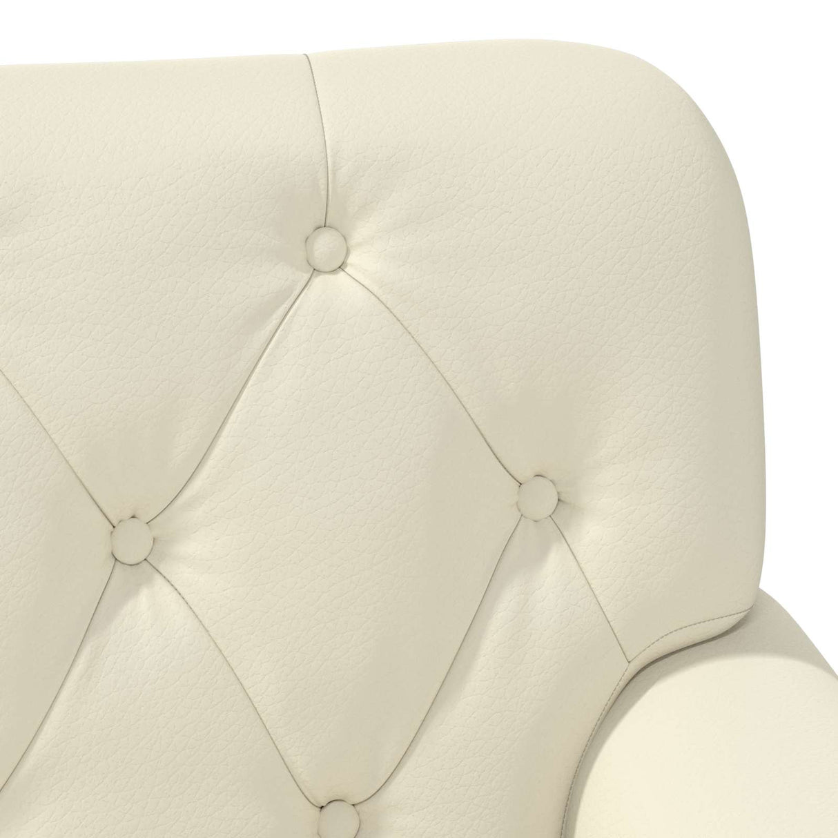 vidaXL Lovingseat met knoopge tuft Zwart 120 x 65 x 77 cm Kunstleer