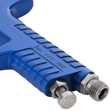 vidaXL HVLP verfspuitpistoolset met 600 ml beker 600 ml Blauw en Wit