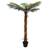 vidaXL Kunstmatige Cocuspalm Boom Groen 70 x 18 x 140 cm