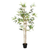vidaXL Kunstmatige Bamboe Boom Groen 55 x 16 x 150 cm Stof en Bamboe