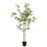 vidaXL Kunstmatige Bamboe Boom Groen 55 x 16 x 150 cm Stof en Bamboe