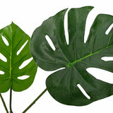 vidaXL Kunstmatige Monstera Plant Groen 70 x 16 x 130 cm Stof en Hout