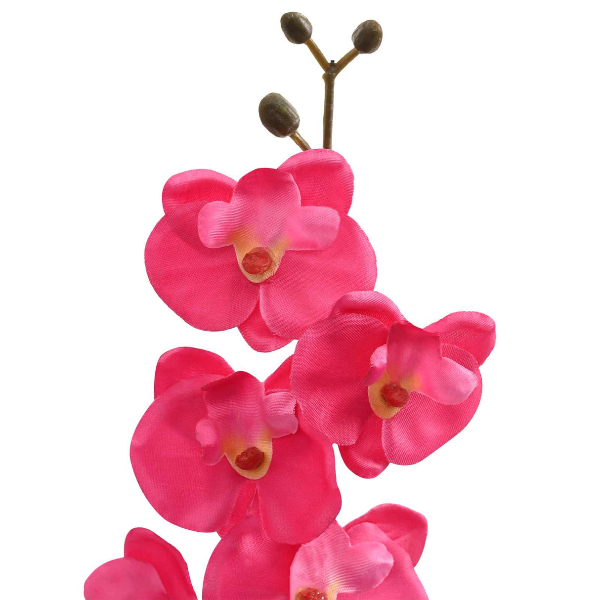 vidaXL Artificial Orchid Plant Red 36 x 10 x 30 cm Fabric, PE and PEVA