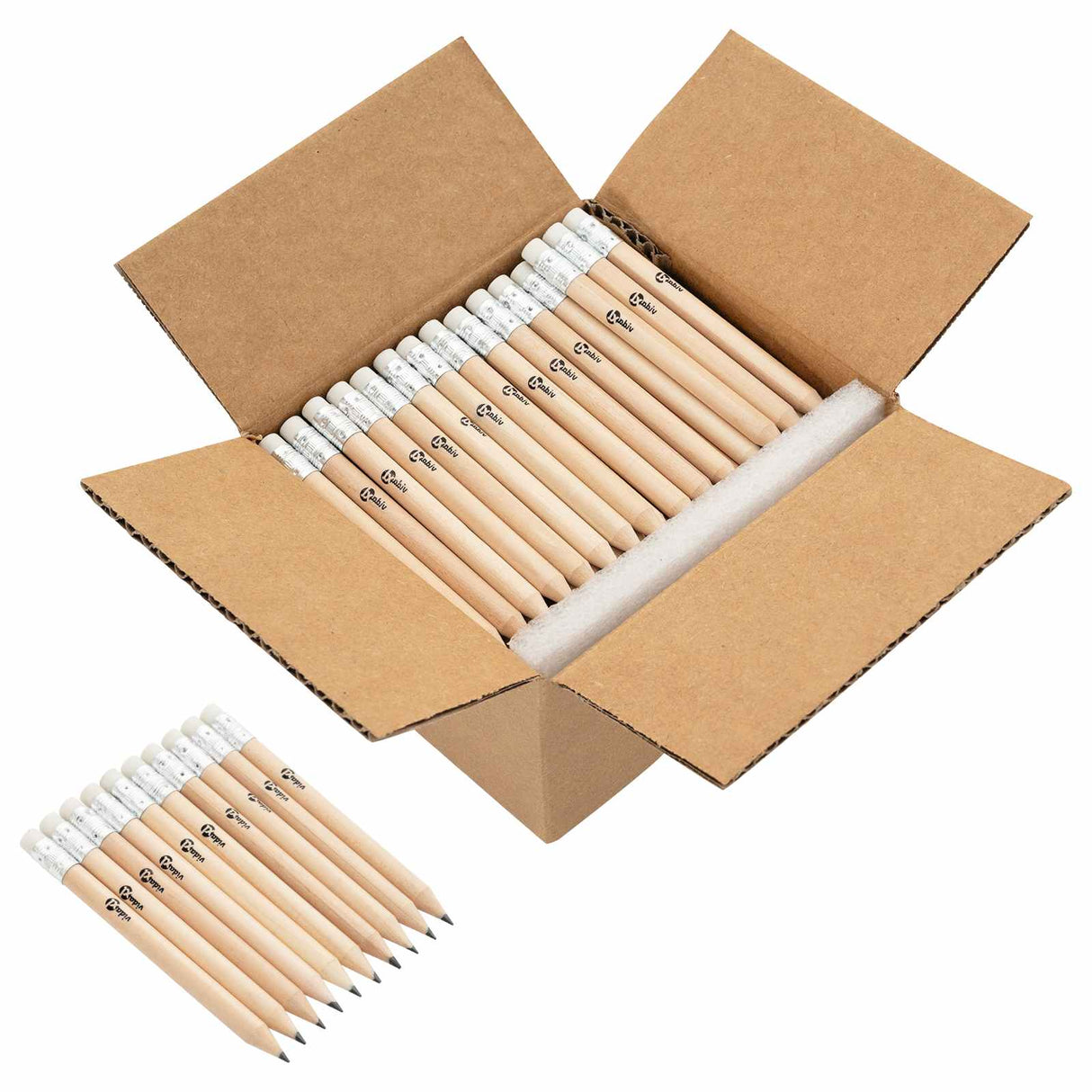 vidaXL HB Potloden Ø 0,7 x 10 cm Naturel Massief Populierenhout