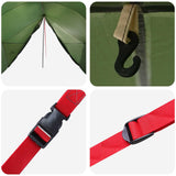 vidaXL Tent with Waterproof Tarp -person Green