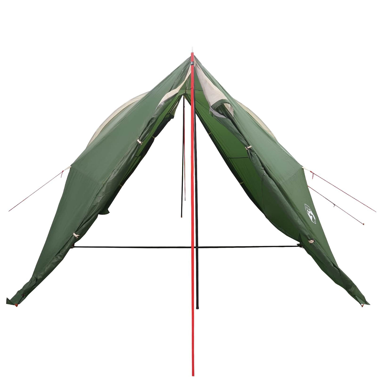 vidaXL Tent with Waterproof Tarp -person Green