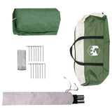 vidaXL Tent with Waterproof Tarp -person Green