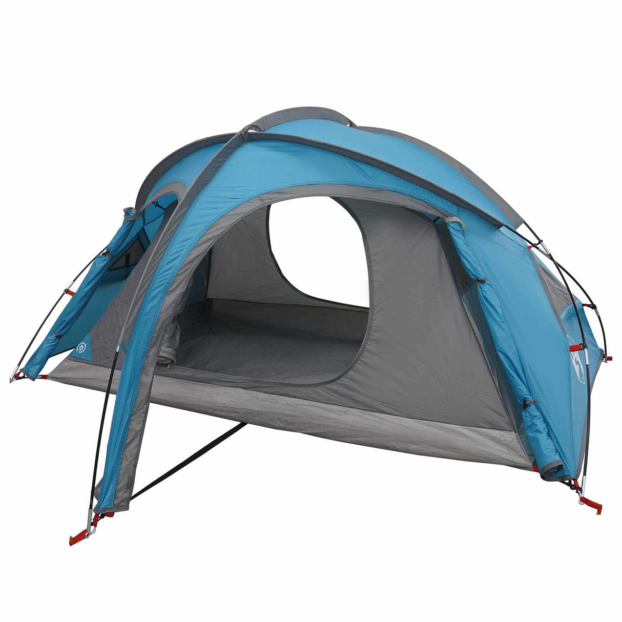 vidaXL Trekkingtent met regenkap, waterbestendig 2-persoons Groen