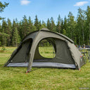 vidaXL Trekkingtent met regenkap, waterbestendig 2-persoons Groen