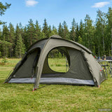 vidaXL Trekkingtent met regenkap, waterbestendig 2-persoons Groen