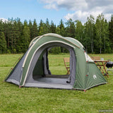 vidaXL Trekkingtent met regenkap, waterbestendig 2-persoons Groen