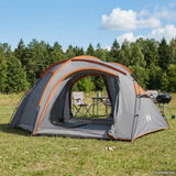 vidaXL Trekkingtent met regenkap, waterbestendig 2-persoons Groen