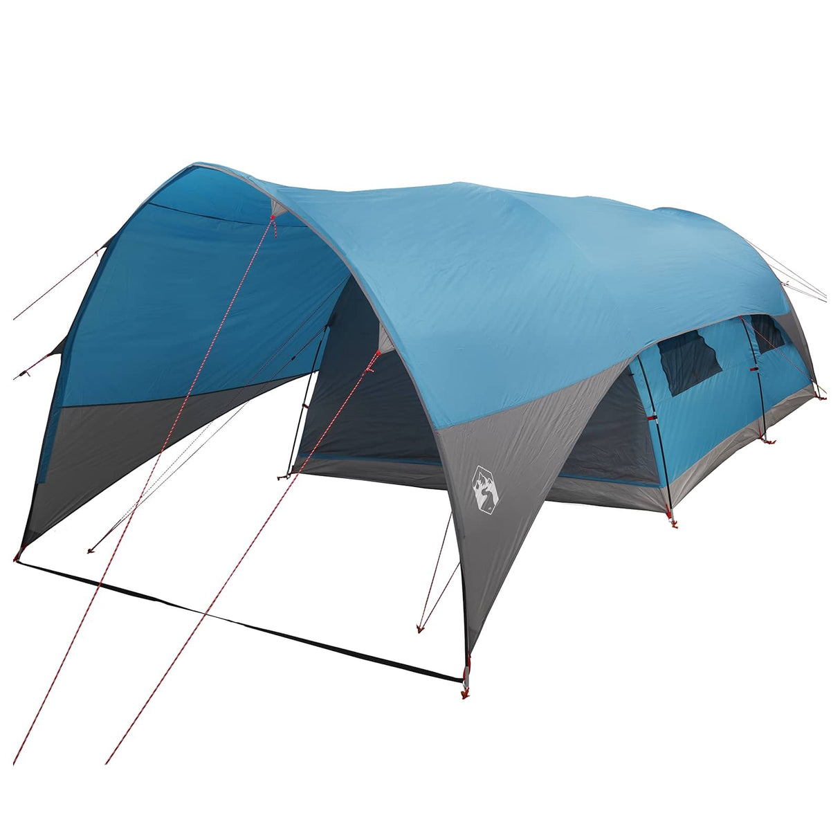 vidaXL Tunnel Tent with Waterproof Rainfly 10-Person Green