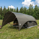 vidaXL Tunnel Tent with Waterproof Rainfly 10-Person Green